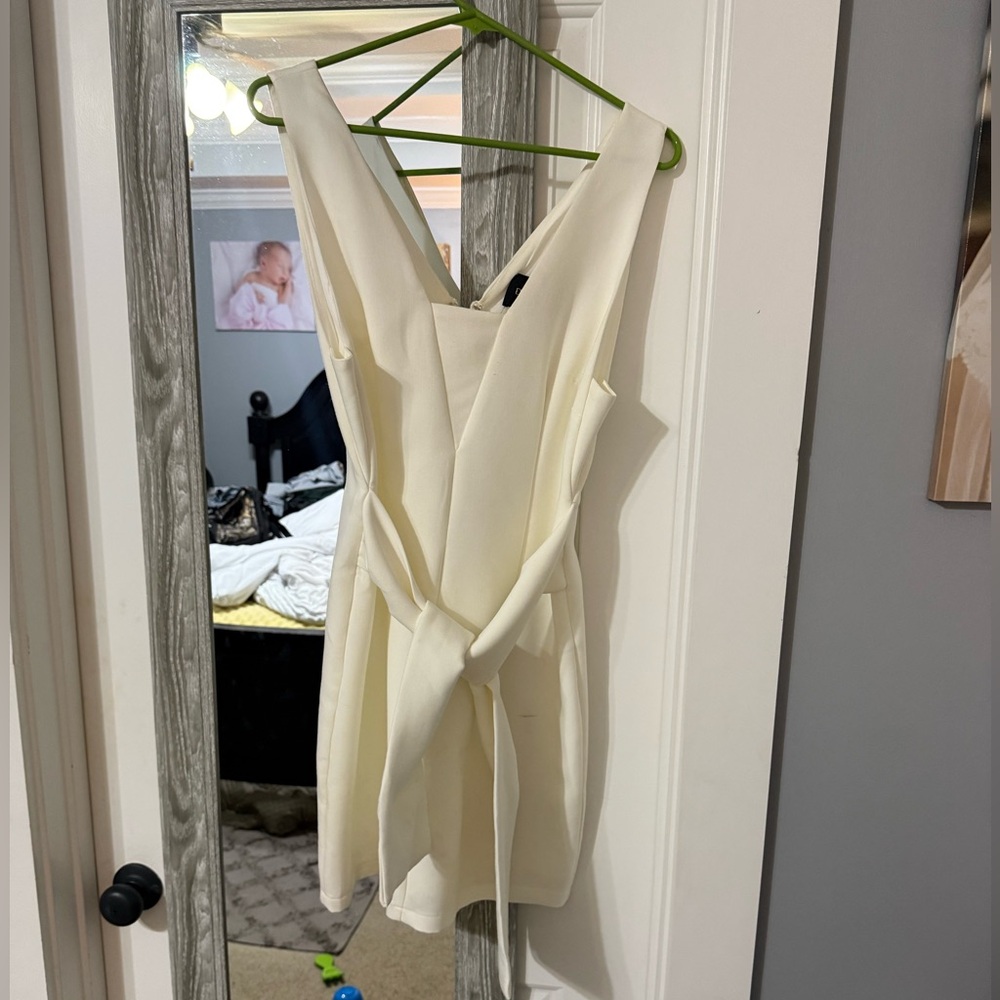 Cream mini boutique dress